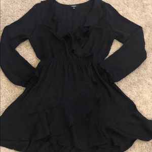 Black express wrap dress